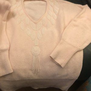 beaded sweater